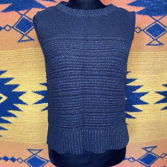 Banana Republic Wool Blend Sleeveless Sweater Top. Black. Casual. Fall Vibes. XS - Picture 1 of 15
